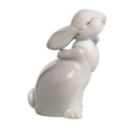 Nao 'Loving Kiss' Figurine. Glossy Porcelain Rabbit