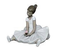 NAO My First Tutu. Decorative Gloss Porcelain Figure. Ballerina Girl in White Tutu for Home Decoration