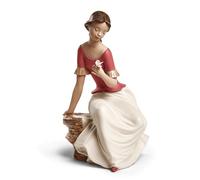 NAO Spring Reflections. Porcelain Woman Figure.