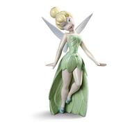 NAO Tinker Bell. Decorative Figurine of Tinker Bell, Character from Peter Pan by Disney, in Gloss Porcelain. Ornamental Sculpture of the Famous Fairy for Home Decoration