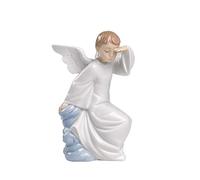 NAO Watching Over You. Porcelain Guardian Angel Figure.