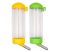 NAOEDEAH 2 Pack Guinea Pig Water Bottle no Drip for Cage no Leak 16 oz Rat Small Animal Hamster Rabbit Water Bottle Attaches to Cage Bunny Water Dispenser,Ship by Random Color