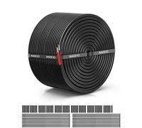 NAOEVO 10 Gauge Wire 2 Conductor Electrical Wire, 10 AWG Stranded PVC Cord, 12V Low Voltage/Tinned Copper/Flexible Cable for Automotive Wiring, Lamp Cord, Marine Cable (100FT)
