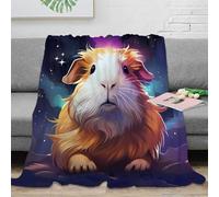 NAOFEKUID 3D Printed Cute Guinea Pig Blanket Microfiber Home Decor Animal Print Throw Blanket Soft Warm for Sofa Bedroom Use 50x60(127x152cm)