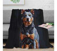 NAOFEKUID 3D Printed Doberman Design Blanket Microfiber Soft Sofa Decor Dog Pattern Throw Blanket Adults Bedroom 80×90(200x230cm)