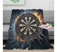 NAOFEKUID 3D Printed Electric Dartboard Blanket Microfiber Home Decor Dart Board Throw Blanket for Sofa Bedroom Adults 80×90(200x230cm)