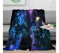NAOFEKUID 3D Printed Enchanted Forest Blanket Microfiber Home Decor Magical Woods Throw Blanket for Adults Sofa Bedroom 50x60(127x152cm)