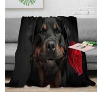 NAOFEKUID 3D Printed Realistic Dog Blanket Microfiber Large Home Decor Animal Dog Throw Blanket Soft Warm for Sofa Bedroom Adults Teens 60x80(150x200cm)