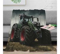 NAOFEKUID 3D Printed Tractor Blanket Microfiber Home Decor Agriculture Throw Blanket Soft Warm for Sofa Bedroom 40x50(100x130cm)