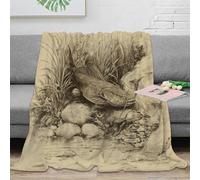 NAOFEKUID 3D Printed Underwater Animal Blanket Microfiber Sofa Bedroom Decor Aquatic Pattern 3D Printing Throw Blanket for Adults Youth 60x80(150x200cm)