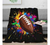 NAOFEKUID Art Splash 3D Printed Rugby Blanket Microfiber Home Decor Sports Throw Blanket for Sofa Bedroom 80×90(200x230cm)