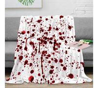 NAOFEKUID Creative 3D Printed Blood Stains Blanket Microfiber Soft Sofa Decor Blood Splatter Throw Blanket for Adults Home 80×90(200x230cm)