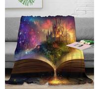 NAOFEKUID Fantasy Story 3D Printed Blanket Microfiber Soft Home Decor Fairytale Throw Blanket for Sofa Adults 50x60(127x152cm)