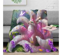 NAOFEKUID Magical 3D Printed Octopus Blanket Microfiber Bed Sofa Decor Fantasy Animal Throw Blanket for Adults Teens 40x50(100x130cm)