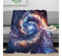 NAOFEKUID Magical Galaxy 3D Printed Blanket Microfiber Home Decor Nebula Throw Blanket Soft and Warm for Adults Sofa Bedroom 40x50(100x130cm)