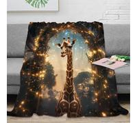 NAOFEKUID Magical Giraffe 3D Printed Blanket Microfiber Home Decor Giraffe Throw Blanket Soft Warm for Sofa Bedroom 80×90(200x230cm)