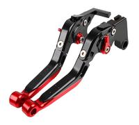 Naojino Brake Clutch Levers Compatible with for ZX10R 2006 2007 2008 2009 2010 2011 2012 2013 2014 2015 Motorcycle Extendable Clutch Brake Handlebar Levers(Red)