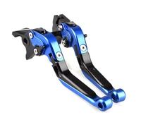 Naojino Brake Clutch Levers for PCX125 for PCX150 for PCX160 CBS 2015 2016 2017 2018 2019 2020 2021 2022 2023 Motorcycle Folding Extendable Brake Lever Clutch Levers(Blue-Black)