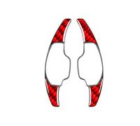 Naojino Compatible with Chevrolet for Camaro 2012 2013 2014 2015 Car Styling Steering Wheel Controller Shift Paddle Shifter Extension Car Universal Picks Car Paddle Extender(Carbon Fiber Red)