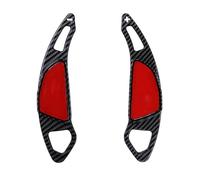 Naojino Compatible With MG For HS RX8 2018 2019 2020 2021 2022 For RX5 2021 Extension Shift Cover Car Steering Wheel Controller Shift Paddle Extension Car Paddle Extender(Carbon Fiber Black)