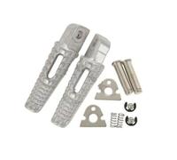 Naojino Compatible With Suzuki For GSXR 600 750 2006-2020 Motorcycle Non Slip Rear Passenger Footrests Foot Pegs Motorbike Modified Upgrade Universal Parts Motorcycle pedal(Silver)