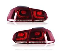 Naojino Rear Tail Light Lamp Compatible With VW For Golf 6 Mk6 R20 2008-2013 Back Brake Turn Signal Reverse Lights Lamps Rear Lights Tail Lamp(Red)
