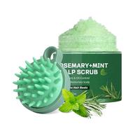 NAOLVE Rosemary Scalp Scrub with Mint Oil, Rosemary Hair Growth Scalp Scrub with Massage Brush, Scalp Exfoliator Scrub for Dandruff and Build-Up Remover,100g/3.53oz
