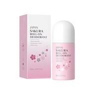 NAOLVE Sakura Underarm Deodorant Roll-On, 72H Long Lasting Odour Control, Anti-Perspirant for Women & Men, Quick Dry, Non-Sticky, Non-Stain Formula with Cherry Blossom Fragrance for All Day Freshness