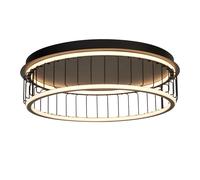 Searchlight Circolo LED Large Flush Ceiling Light - Black