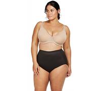Naomi and Nicole Unbelievable Comfort Plus Size Firm Control Waistline Shaping Brief, Black 2X (UK 20)