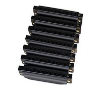 NAOMI Piedmont Blues Harmonica Harp Set of 7 with Case