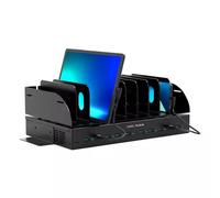 Naotic Charging dock 10 devices - 903001 - PLUGIN SOLUTIONS Desktop mounted Metal Black Contact Status 100 - 240 V