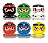 Naozinebi 72PCS Ninja Birthday Plates Karate Party Supplies Ninja Warrior Tableware Master Plates Disposable Paper Dessert Plates for Boys Girls Kids Baby Shower Favors 6.7 * 6.7inch