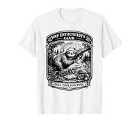 Nap Enthusiasts Club Cozy Sloth Sleeping Value Graphic T-Shirt, Men, White, M