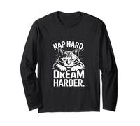 Nap Hard Dream Harder Cat Lovers Long Sleeve T-Shirt