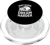 Nap Hard Dream Harder Cat Lovers PopSockets PopGrip for MagSafe