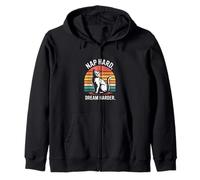Nap Hard Dream Harder Cat Lovers Zip Hoodie