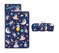 Nap Mat for Toddlers Kids Boys-Pillow,Mat,Blanket All in One-Kids Sleeping Bag for Bedroom Nursery Travel,Gift for Birthday Christmas,Astronaut