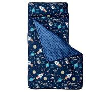 Nap Mat, Toddler Nap Mat with Pillow, 42x21 Inch Portable Anti-Kick Toddler Sleep with Name Pocket Cute Comfort for Home, Preschool, Daycare, Travel