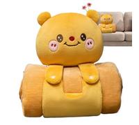 Nap Mats for Preschool - Cute Capybara-Shaped Kids Sleeping Mat Feature, Soft Multi-Purpose Bed Throw, Travel Pillow for School, Office, or Travel Use, Comfortable Lightweight Design