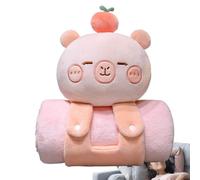 Nap Mats For Preschool - Plush Memory Foam Roll Up Mat, Waterproof Vinyl Liner Sleep Sheet | Secure Strap Napping Blanket Roll, Fun Cartoon Pattern Rest, Easy-Store Nap Time Blanket Unit
