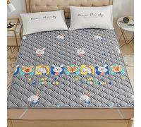 Nap pad double Soft Touch Mattress pad Semi-double Plain Rubber on the four corners (Color 2 200x220cm)