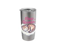 Nap Queen Cat Lover Dreamy Napper Cozy Stainless Steel Insulated Tumbler
