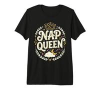Nap Queen Crown Sleepy Head Relaxing Slumber Power Nap Premium T-Shirt
