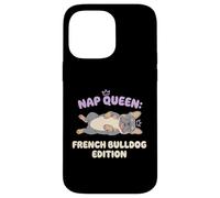 Nap Queen French Bulldog Edition Sleepy Dog Puppy Owner Case for iPhone 14 Pro Max