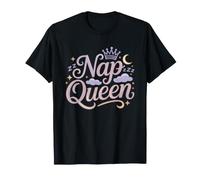 Nap Queen Moon Celestial Illustrated Women Funny Sleep T-Shirt
