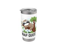 Nap Queen Sloth Sleeping Cute Animal Design Stainless Steel Insulated Tumbler