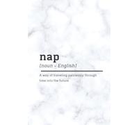 Nap Themed Marble Effect Notebook for Writing, Taking Notes and Journaling - 6"x 9" - A5: Perfect for the Office and Home Gift Idea for Coworkers ... Gift for Friend Secret Santa 6"x 9" - A5