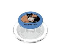 Nap Time Cats Cute Sleeping Cat Cartoon PopSockets PopGrip for MagSafe
