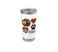 Nap Time Ferret Heart Banner Stainless Steel Insulated Tumbler